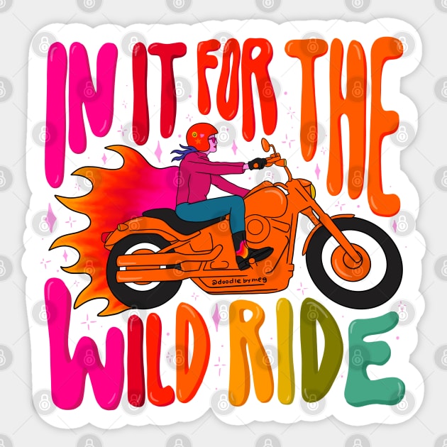 Wild Ride Sticker by Doodle by Meg